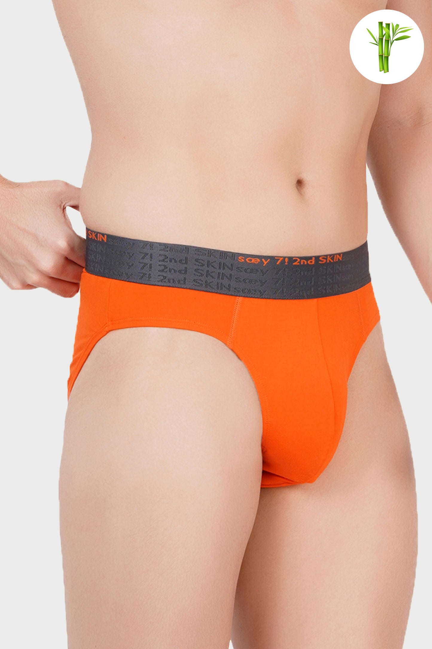 Vibrant Micro Bamboo Brief - Maple Orange