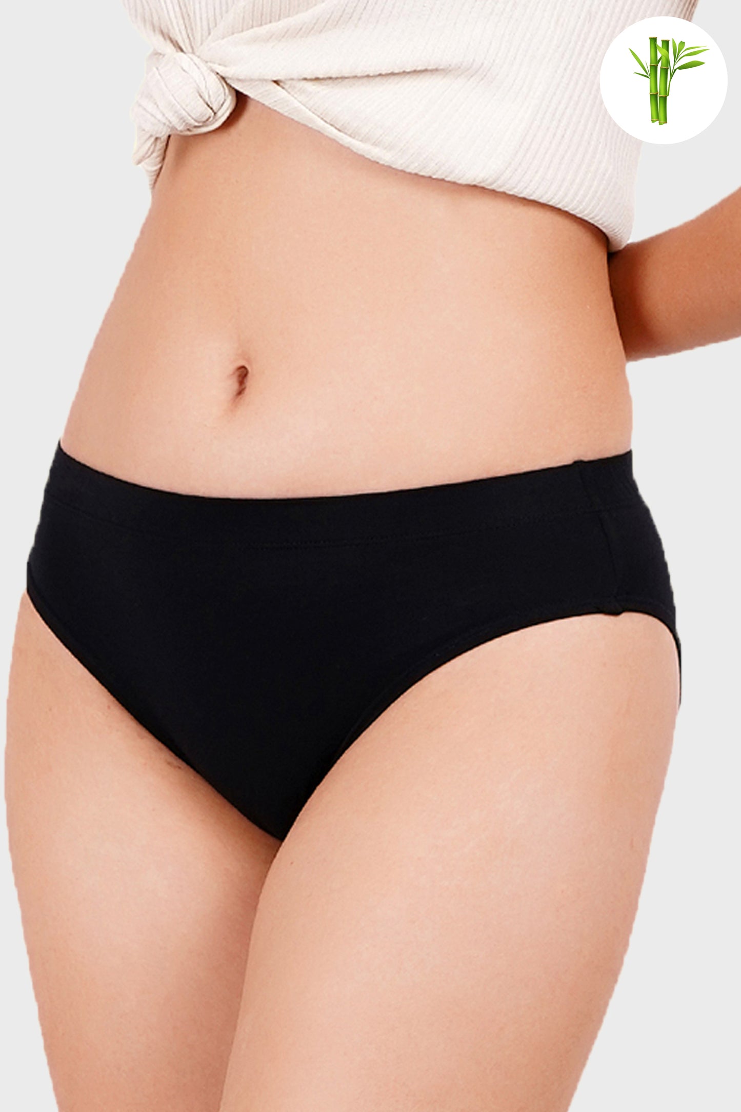 Luxurious Micro Bamboo Bikini - Midnight Black