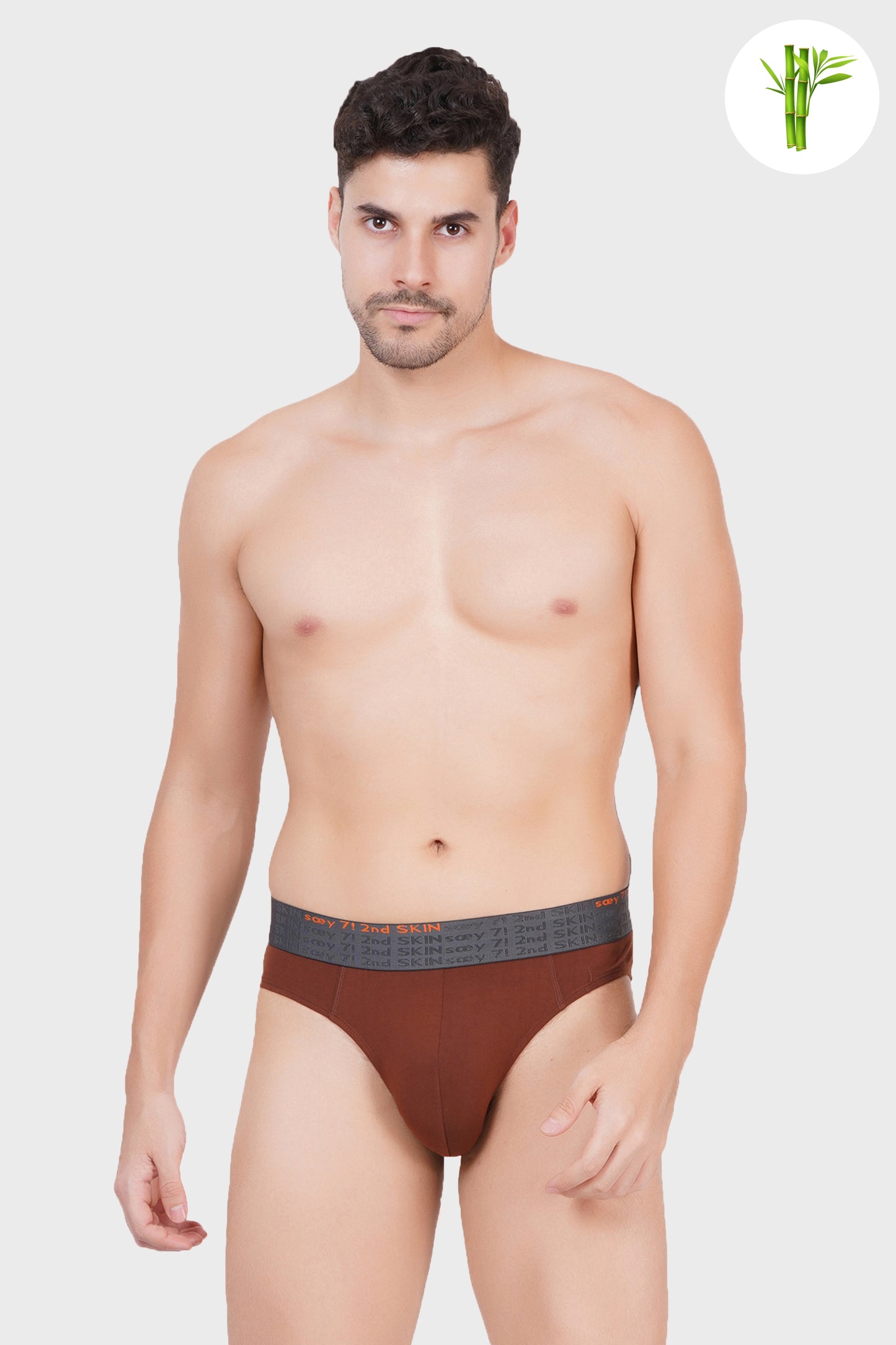Soft touch Micro Bamboo Brief - Clove Brown