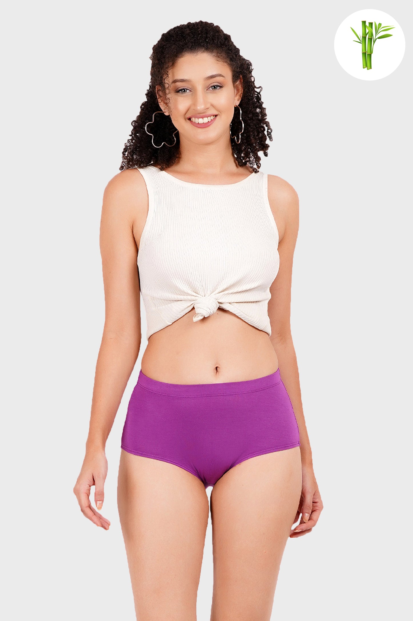 Premium Micro Bamboo Hipster-Amethyst Purple