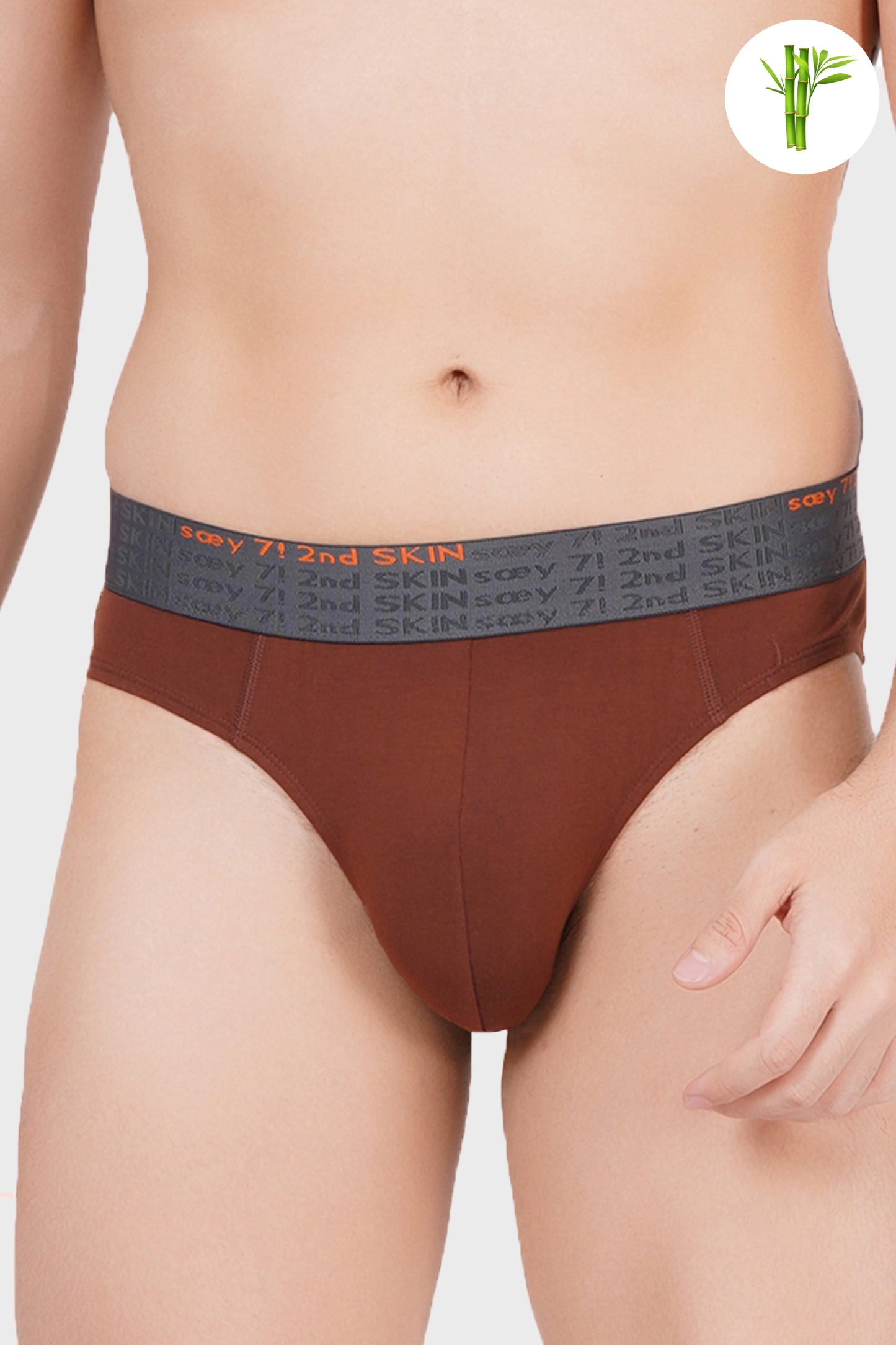 Soft touch Micro Bamboo Brief - Clove Brown