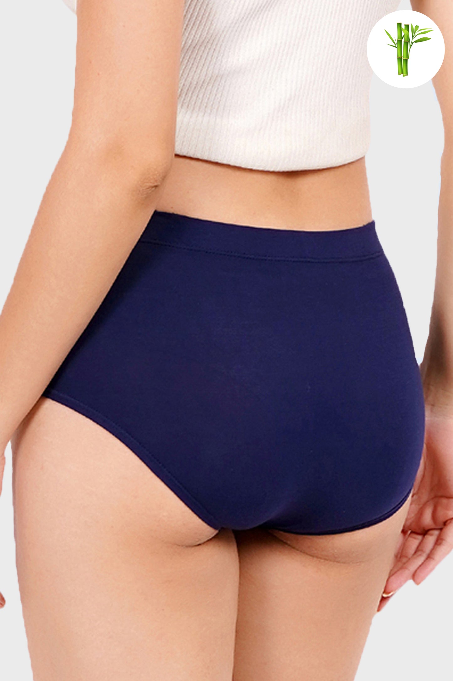 Lustrous Micro Bamboo Hipster for Women - Berry Blue