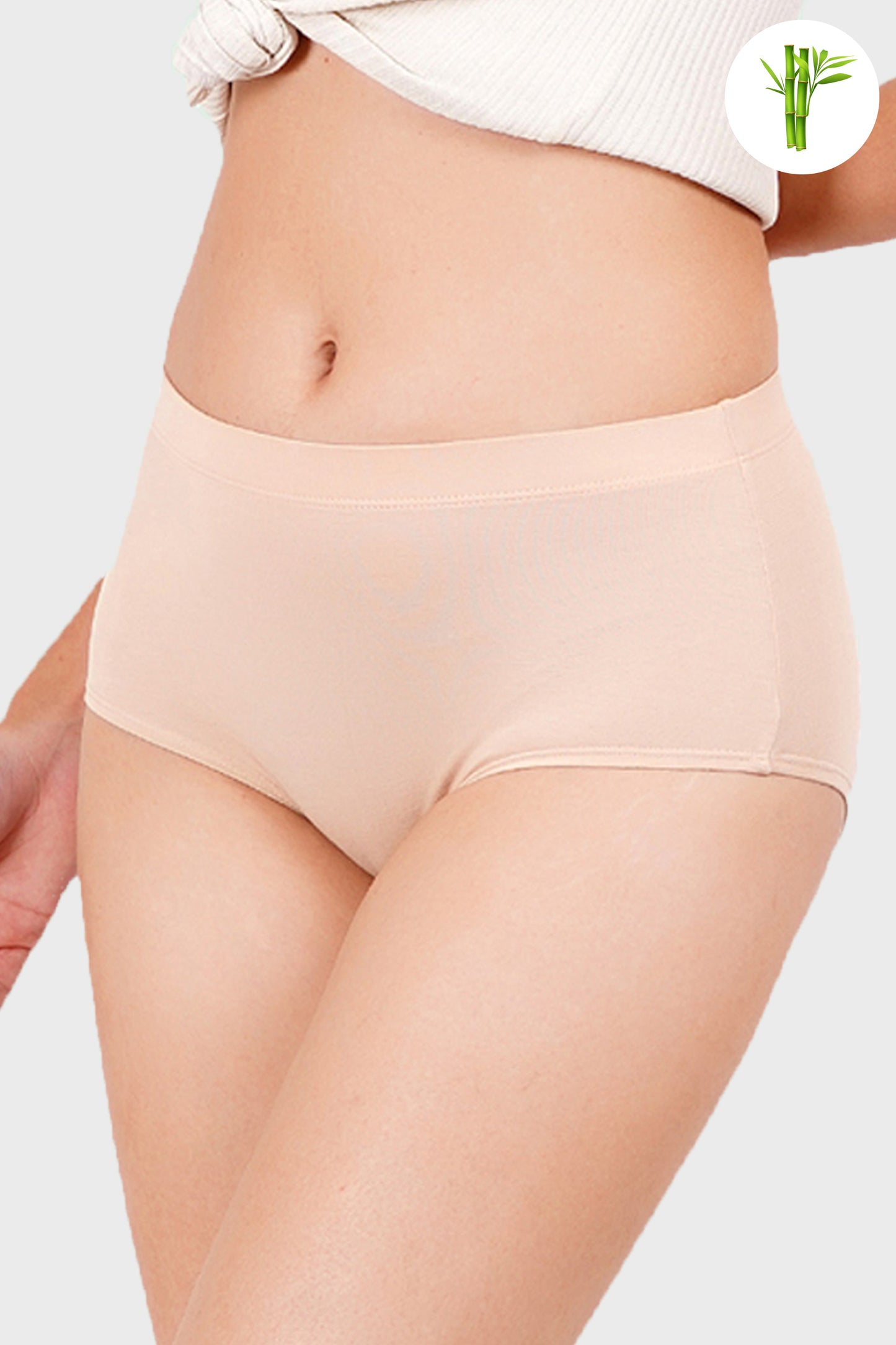 NUDE ALMOND - Premium Micro Bamboo Hipster