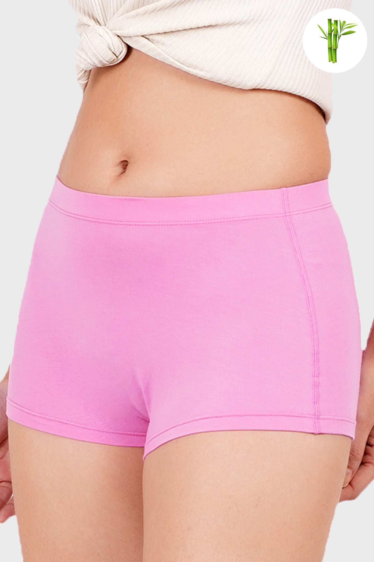 FUCHSIA LILAC- Premium Micro Bamboo Boyshorts