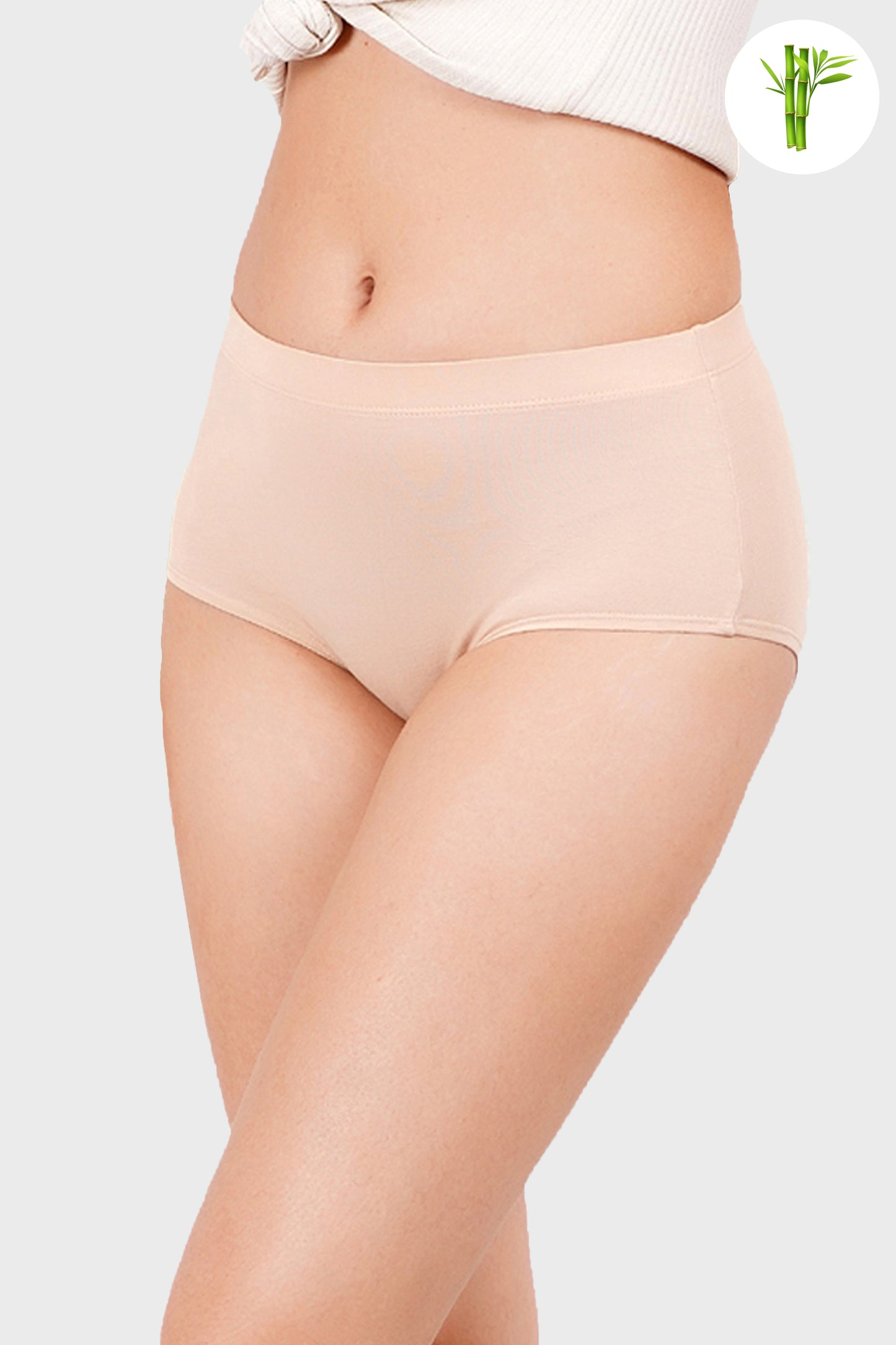 NUDE ALMOND - Premium Micro Bamboo Hipster